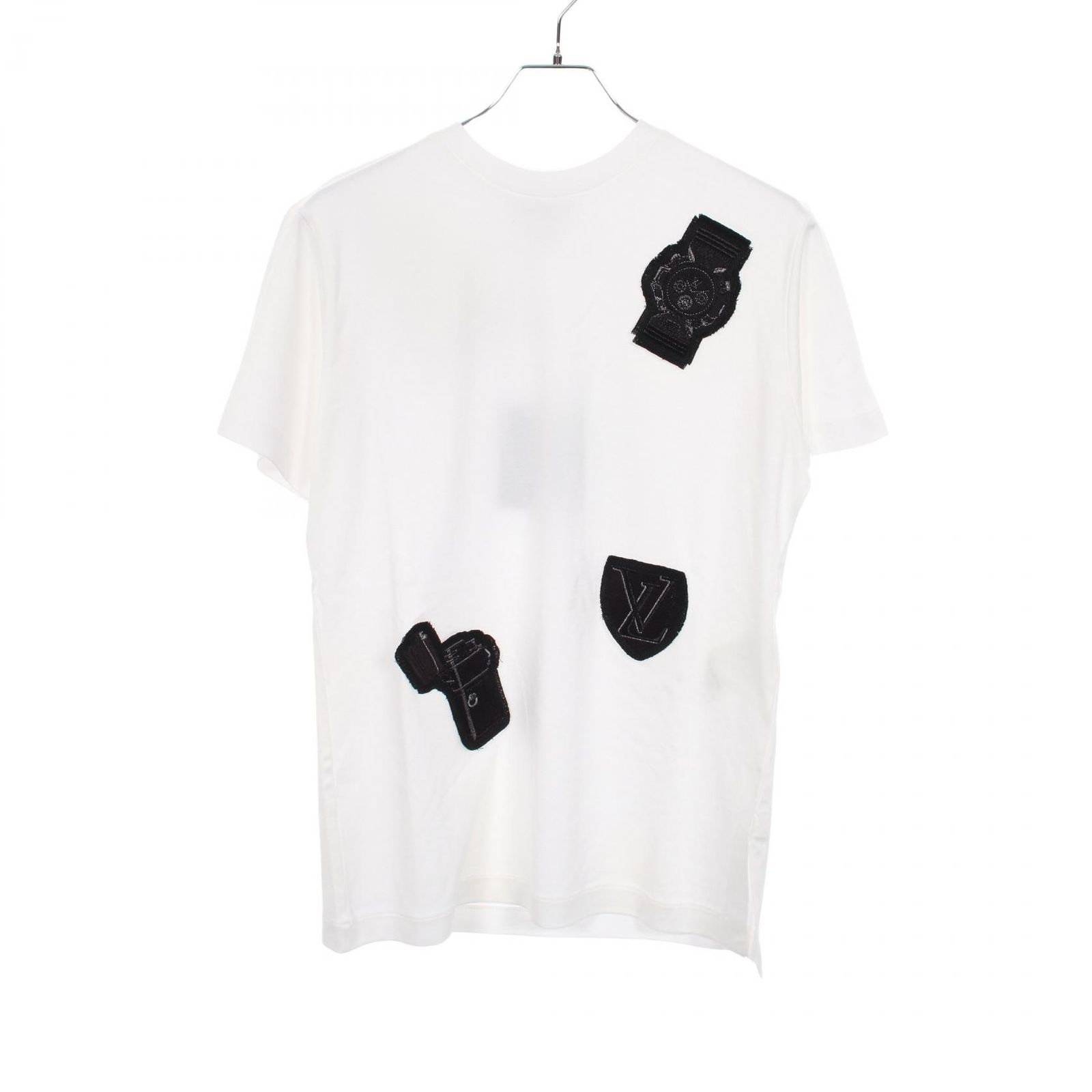 ルイ・ヴィトン LOUIS VUITTON 半袖Tシャツ パッチ付き クルーネック