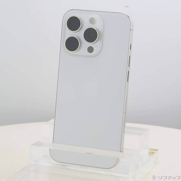 ソフマップ 〔中古品〕 iPhone15 Pro 128GB ホワイトチタニウム MTU83J／A SIMフリー【258】