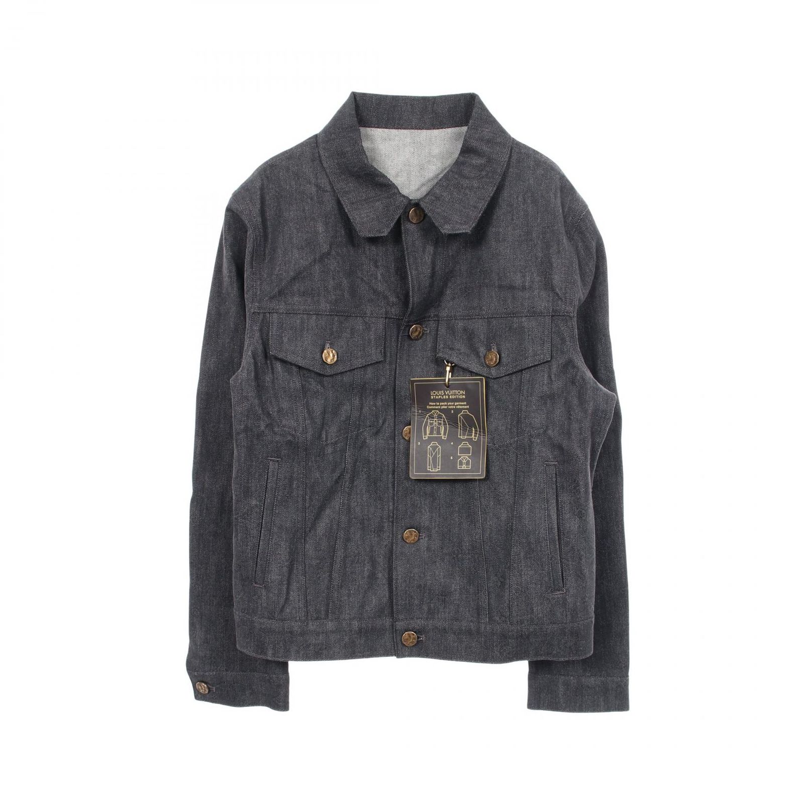 ルイ・ヴィトン LOUIS VUITTON デニムジャケット ステープルライン シャドー モノグラム RM212Q E53 HLA55W その他 ジャケット レディース Used A 105,400円