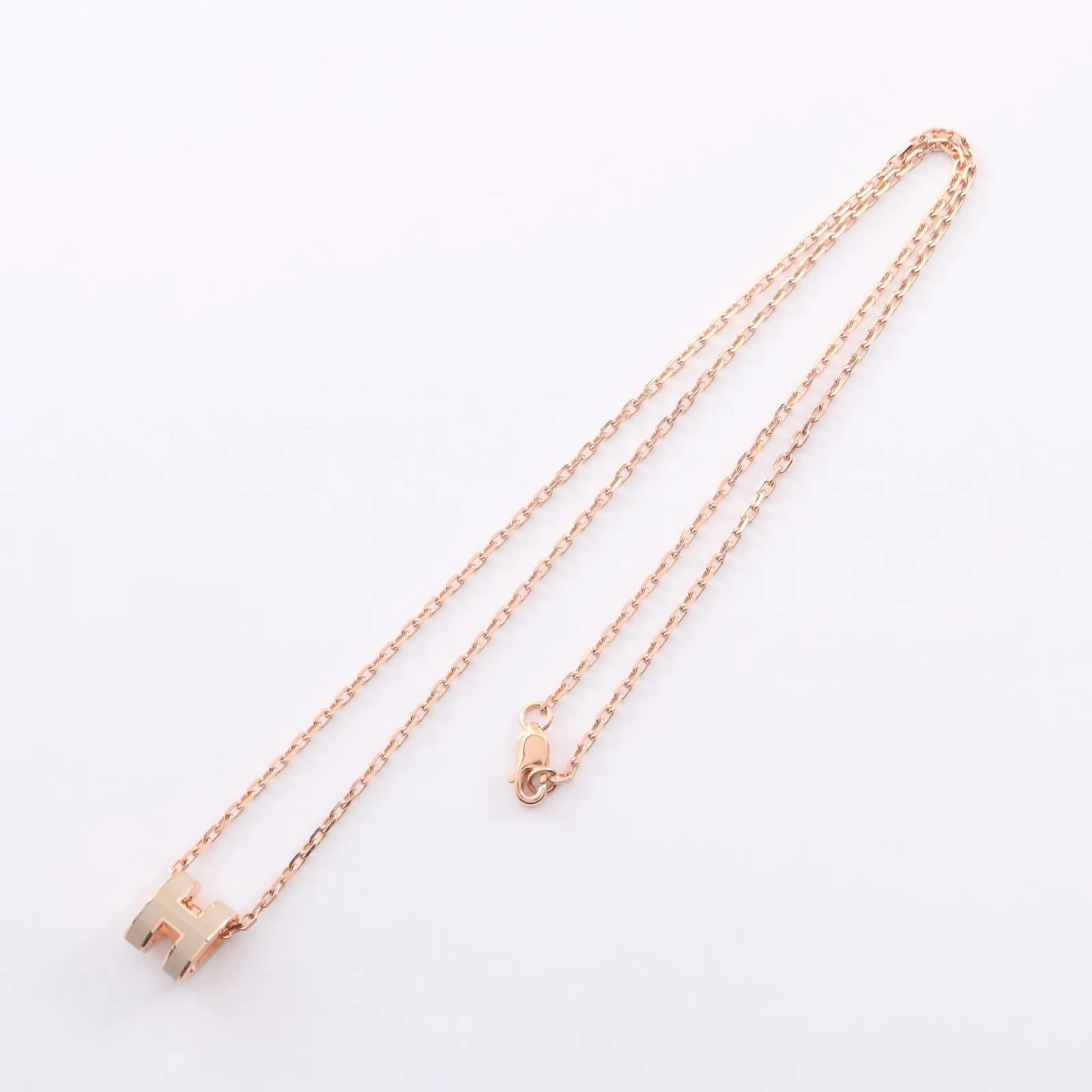 エルメス HERMES ネックレス MINI POP H ミニポップアッシュ マロン 