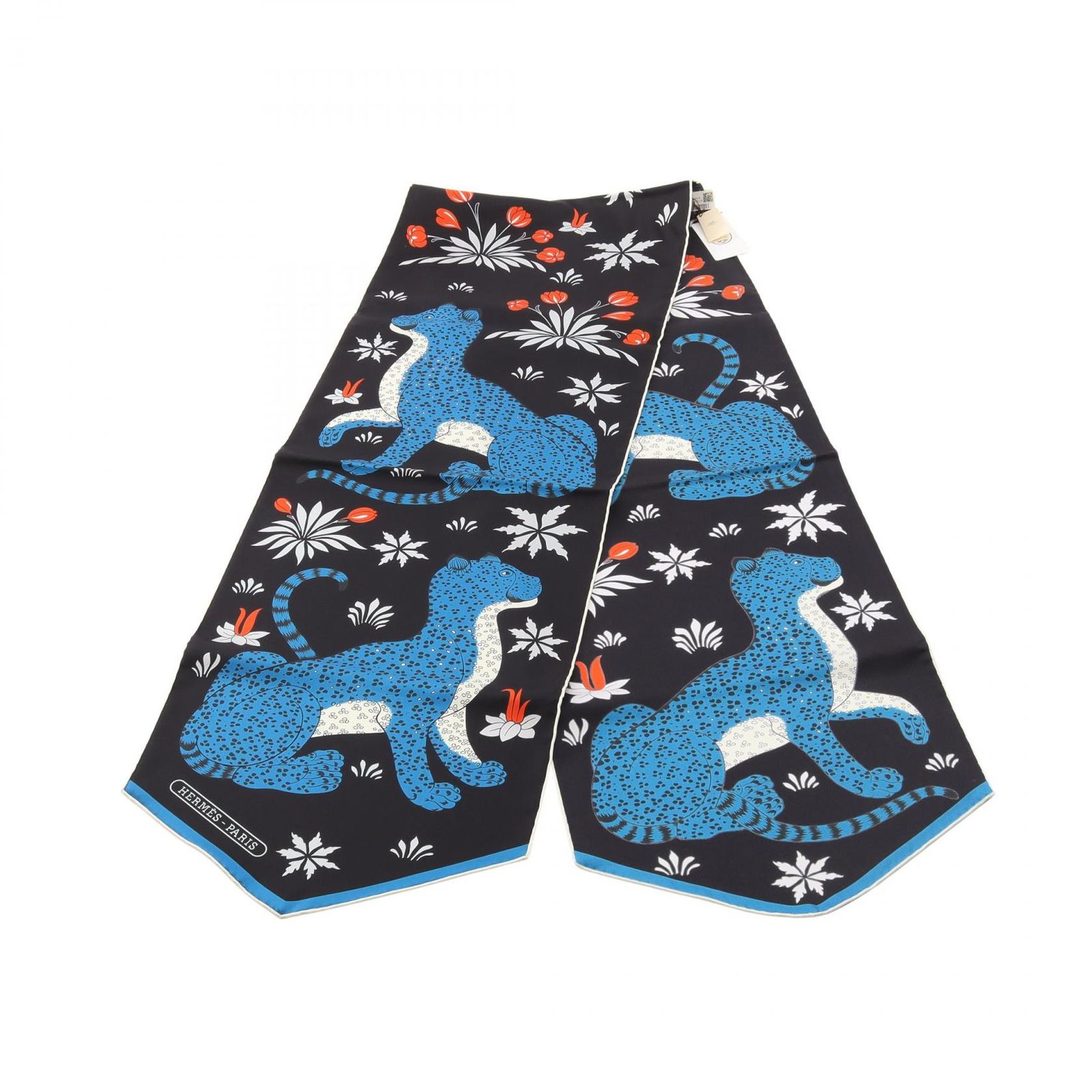 エルメス HERMES スカーフ ECHARPE DE SOIE LES LEOPARDS シルク スカーフ レディース 未使用