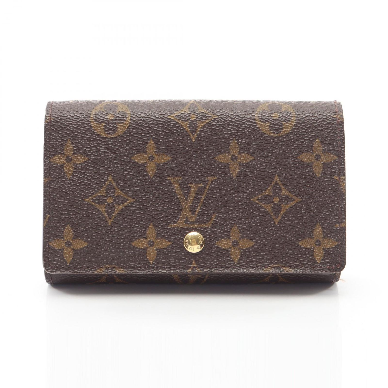 ルイ・ヴィトン LOUIS VUITTON 二つ折り財布 ポルトモネ ビエ トレゾール モノグラム M61730 レザー ポルトモネ ビエ トレゾール レディース Used B