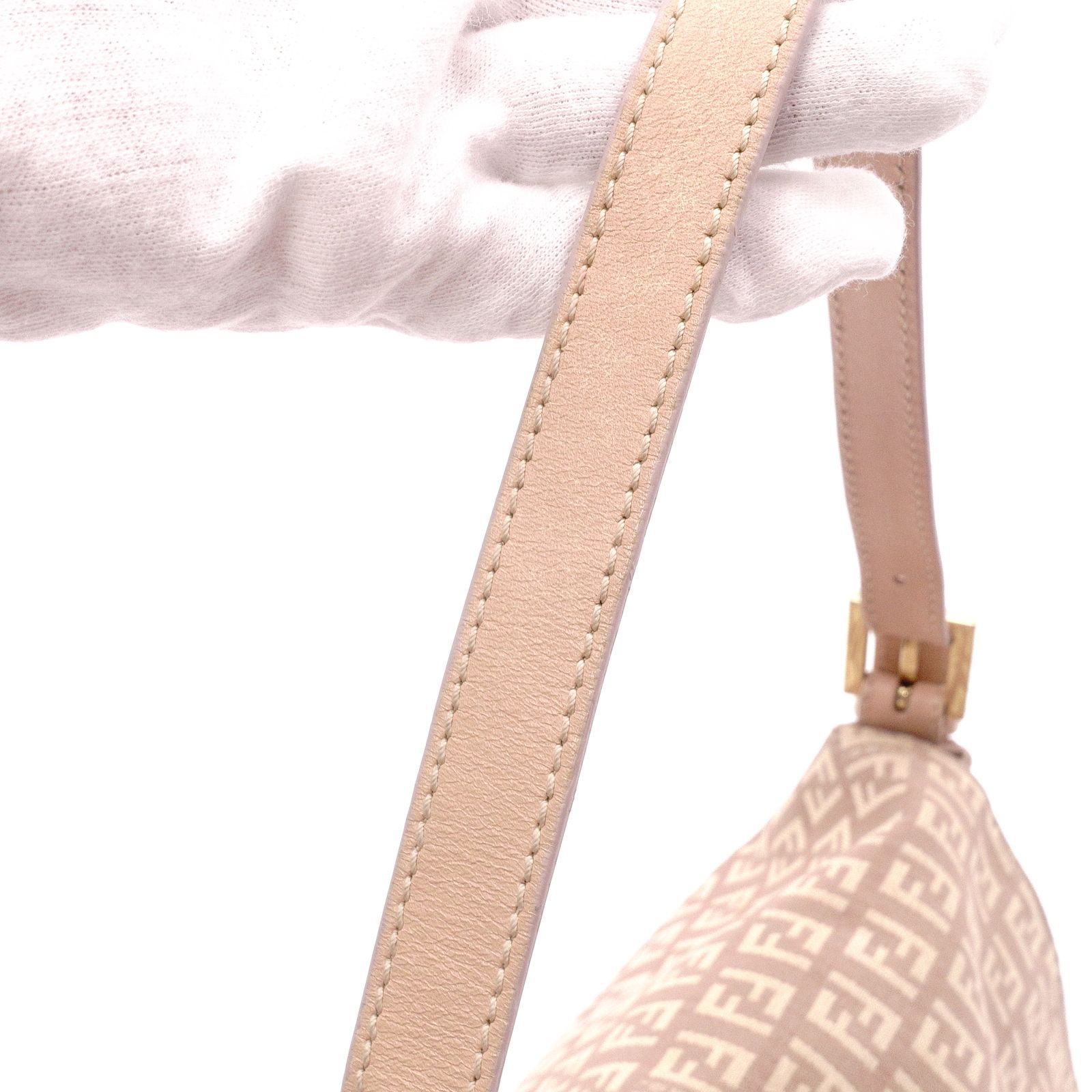 FENDI Mamma Baguette ピンク × ゴールド ショルダーバッグ MAMMA 