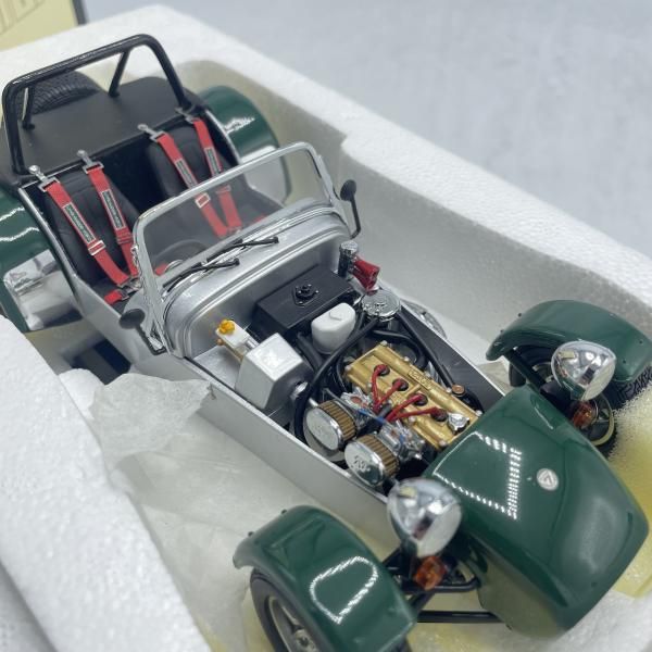中古】1/18 Caterham Super Seven Cycle Fender(ｸﾞﾘｰﾝ) 開封/箱日焼け