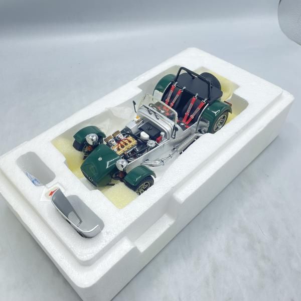 中古】1/18 Caterham Super Seven Cycle Fender(ｸﾞﾘｰﾝ) 開封/箱日焼け