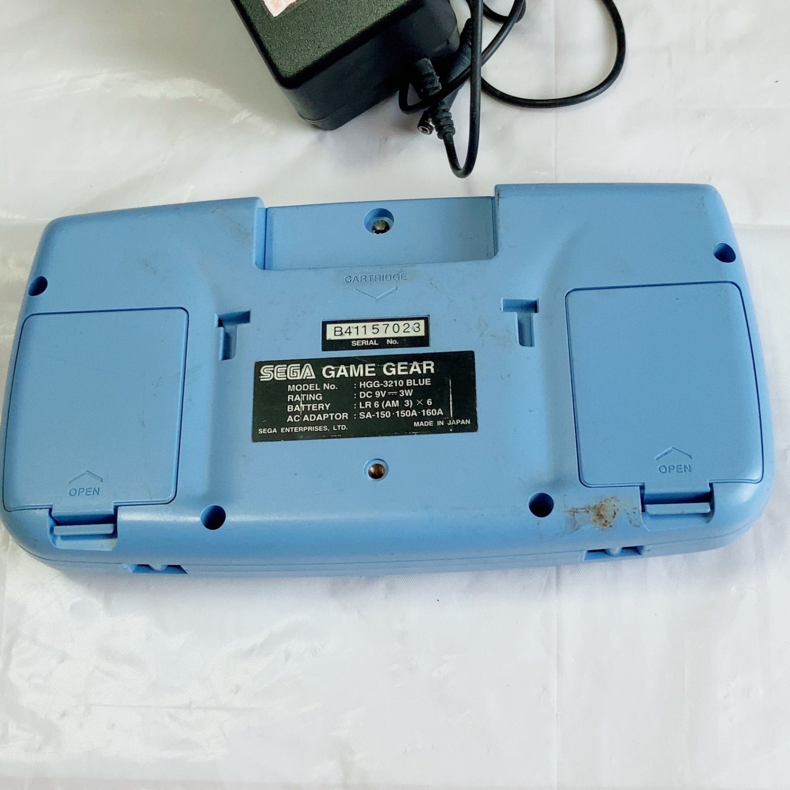 A933 ゲームギア 本体 ブルー ・コンセント（腐食あり） ジャンク品