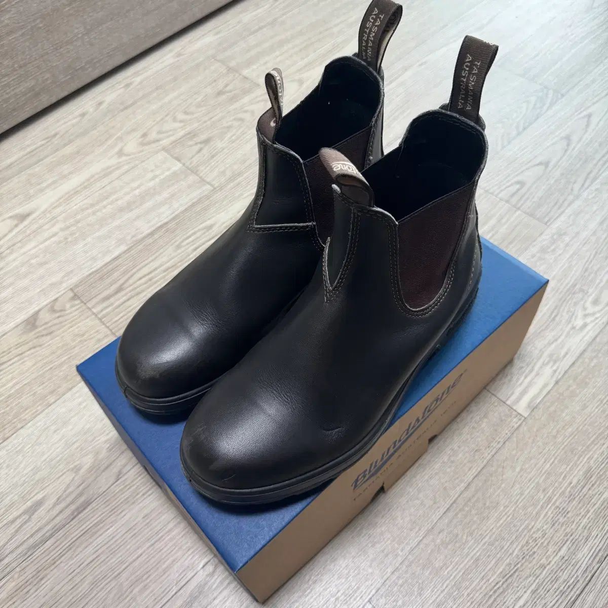 AU7 Blundstone(ブランドストーン) オリジナル 500 チェルシー ブーツ スタウト ブラウン