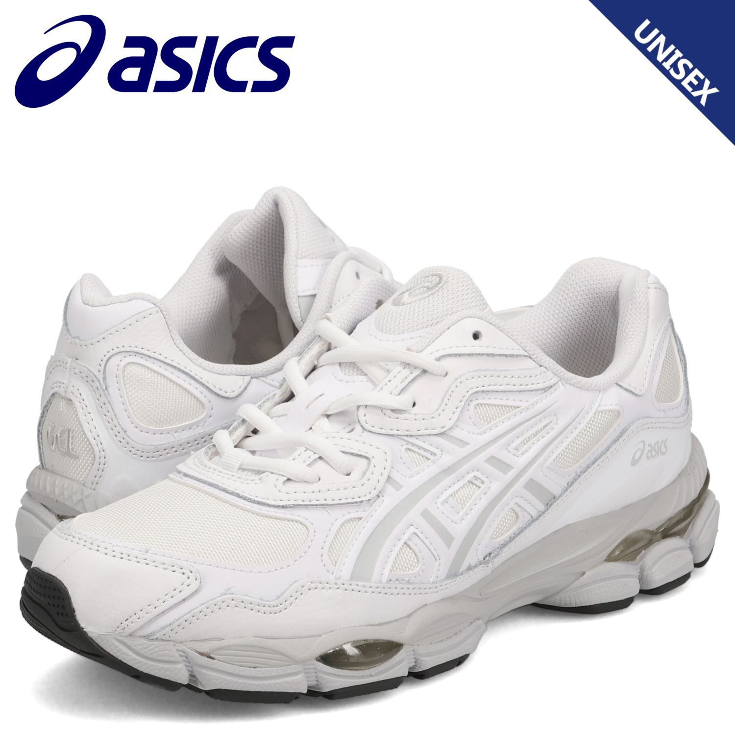 アシックス asics スニーカー メンズ レディース GEL NYC 1203A280-102、ホワイト/M