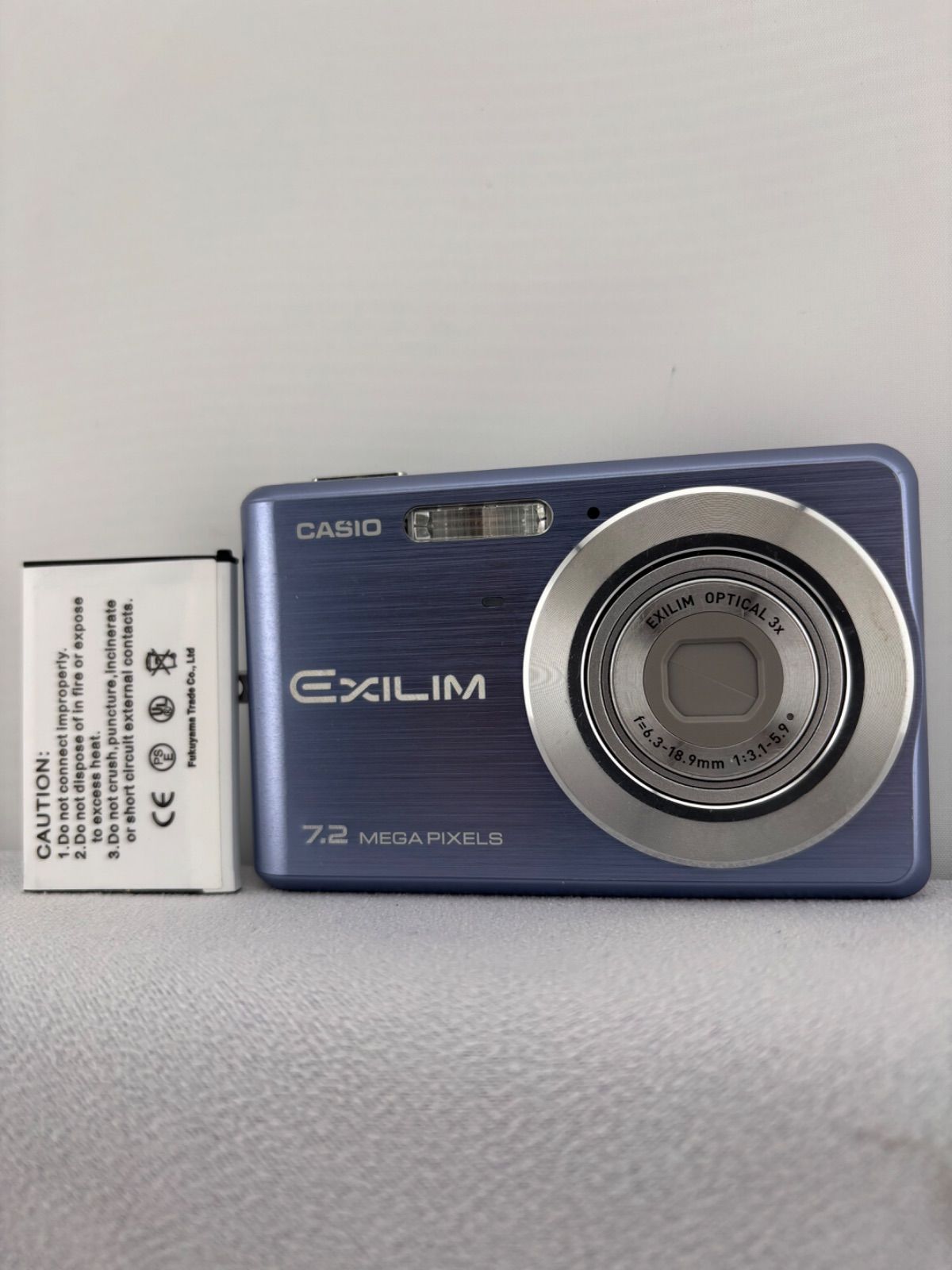 2100【美品、動作確認済み】 CASIO EXILIM EX-Z77 ブルー カシオ