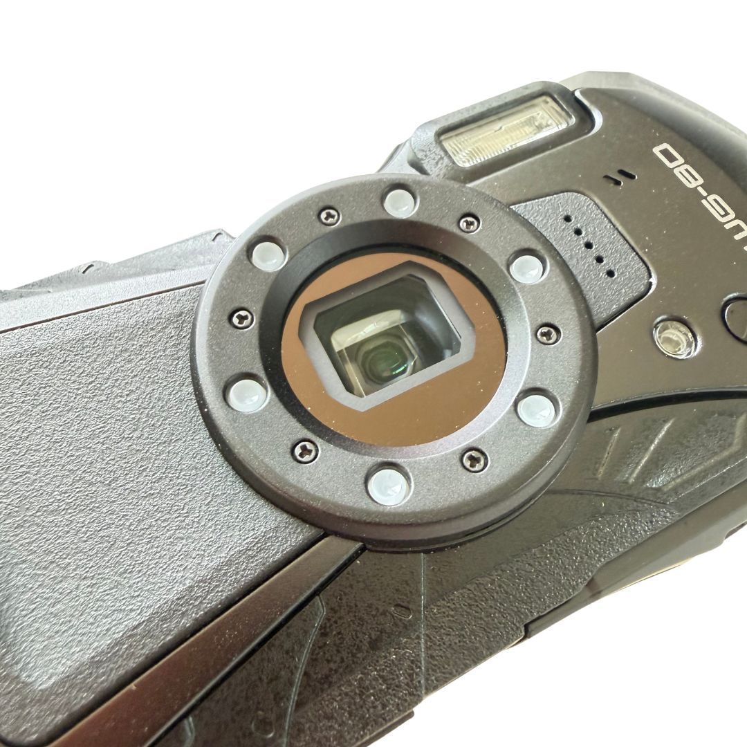 美品 RICOH WG-80 ブラック 防水デジタルカメラ 元箱付 純正バッテリー