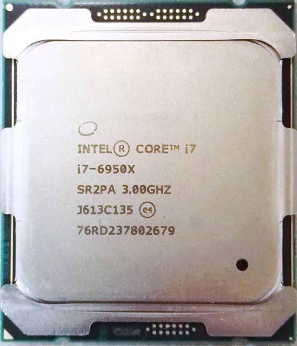 Intel Core i7-6950X SR2PA 10C 20T 3GHz to 3.5GHz Socket 2011-3 Broadwell-E 14NM 25MB 140W May 21,519円