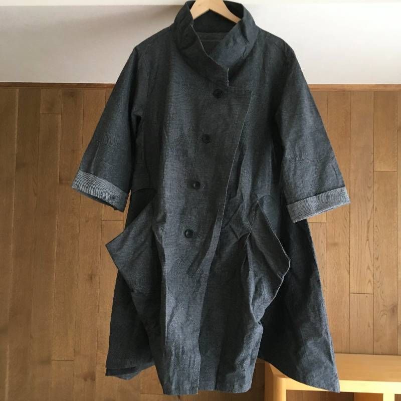 極美品 センソユニコ Senso unico 慈雨 ジウ 螺旋柄 コート 40 - メルカリ