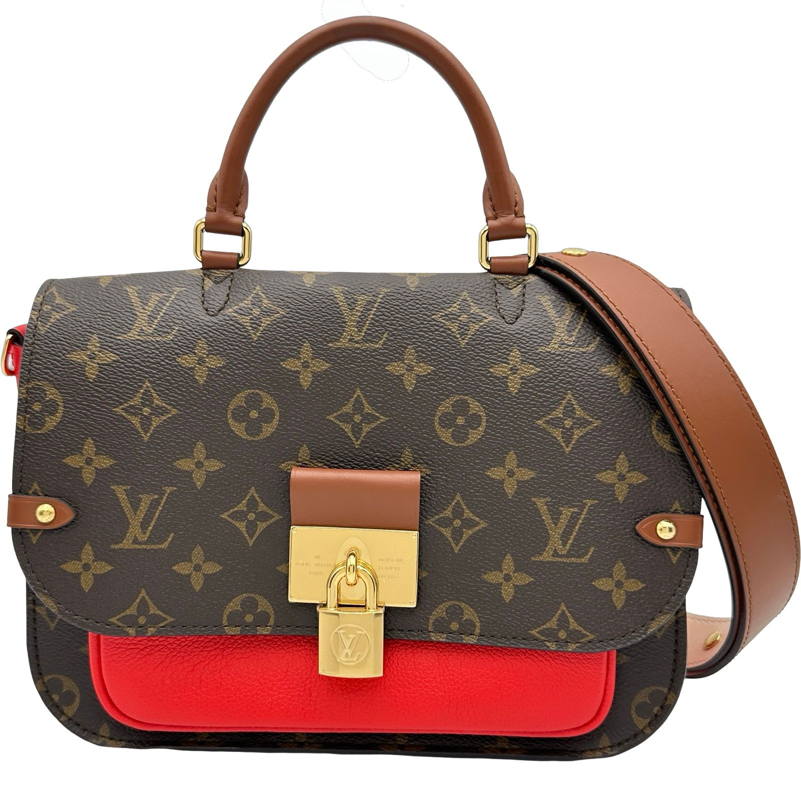 ルイ・ヴィトン LOUIS VUITTON ヴォジラールPM M44548 ブラウン モノグラム・キャンバス レディース ショルダーバッグ