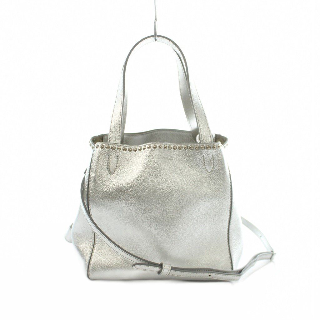 ジェイ&エムデヴィッドソン J&M Davidson MINI BELLE WITH STUDS 2WAY ハンドバッグ ショルダーバッグ スタッズ シルバーカラー /MI ■OS 16,488円