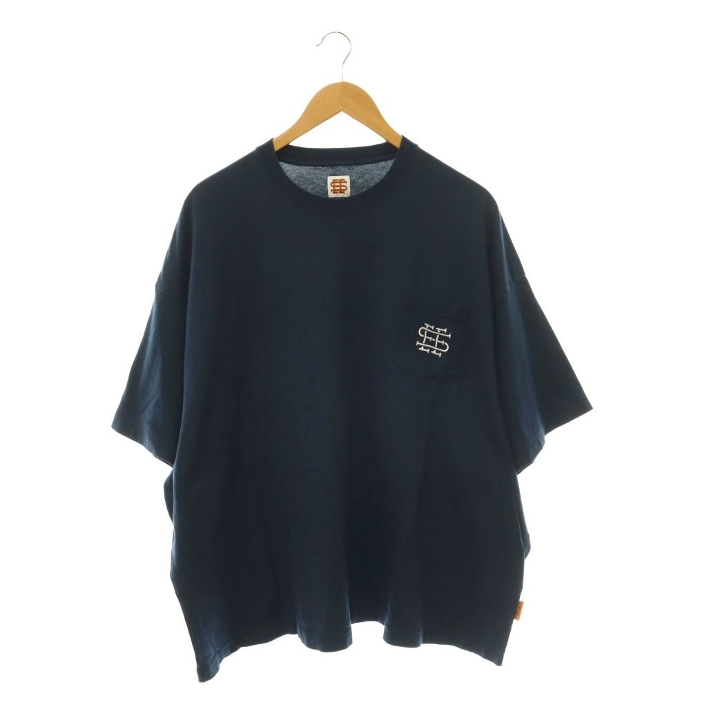 シーシー SEE SEE SUPER BIG FLAT POCKET TEE Tシャツ クルーネック ビック ポケット 五分袖 M 紺 ネイビー /HS ■OS ■SH 7,623円