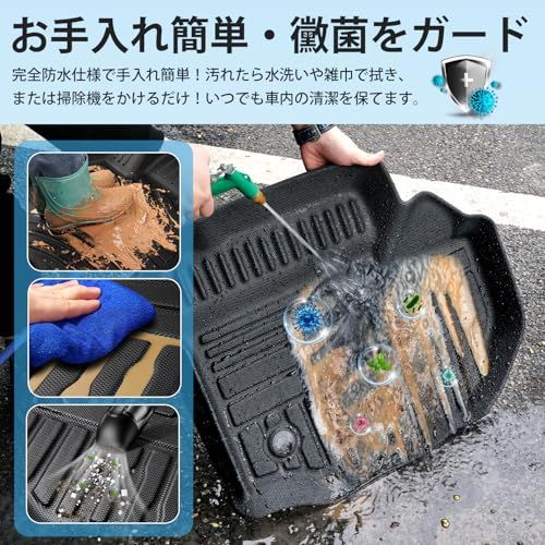 GIMUYA スバル フォレスター SK系 5人乗り 3D フロアマット 立体構造 防水 耐汚れ 耐摩擦 ズレ防止 SK9 SKE SK5 2019年-2024年 専用設計 カーマット 内装 カスタム パーツ アクセサリー 取付簡単 TPE材 124fcfd7