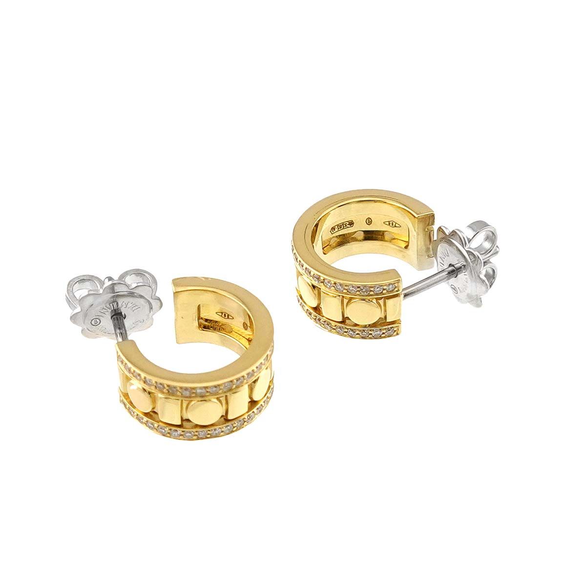ダミアーニ DAMIANI ベルエポック リール ダイヤ ピアス K18 YG WG
