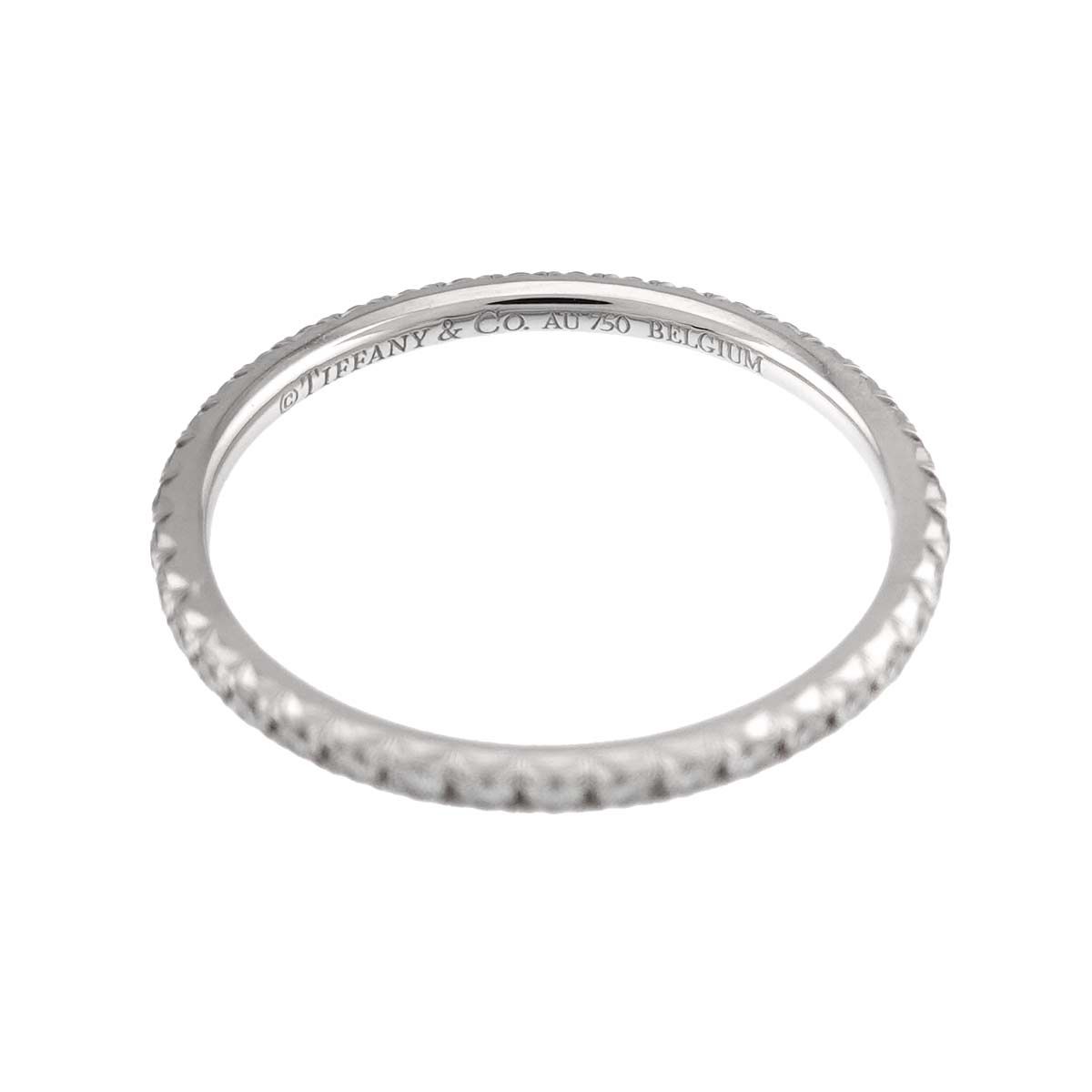 Tiffany リング 箱付き Au750 8号 ティファニー TIFFANY&CO. メトロ 