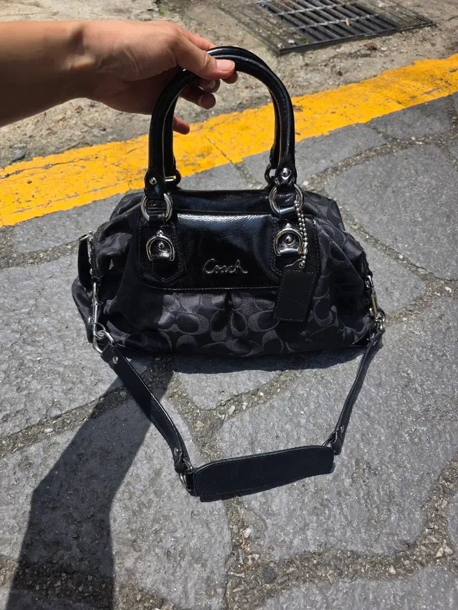 COACH コーチ ショルダーバッグ/クロスバック ブラック シーグリ
