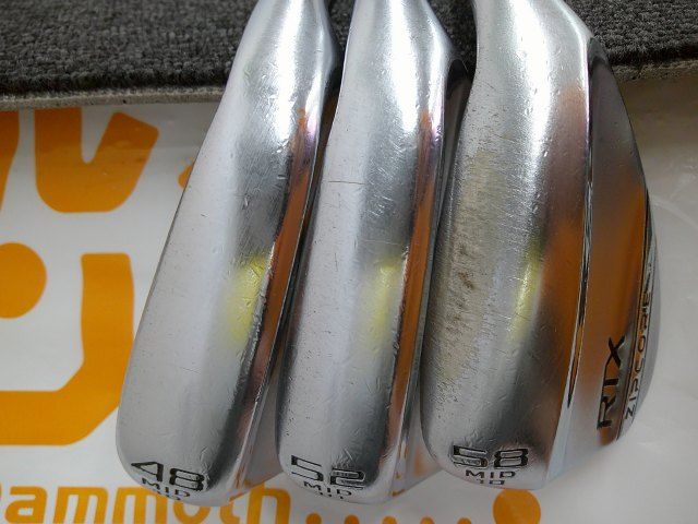 中古 ウェッジ クリーブランド RTX ZIPCORE TOUR SATIN 48/52/58 3本