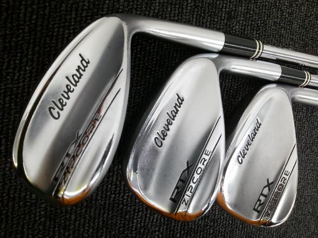 中古 ウェッジ クリーブランド RTX ZIPCORE TOUR SATIN 48/52/58 3本