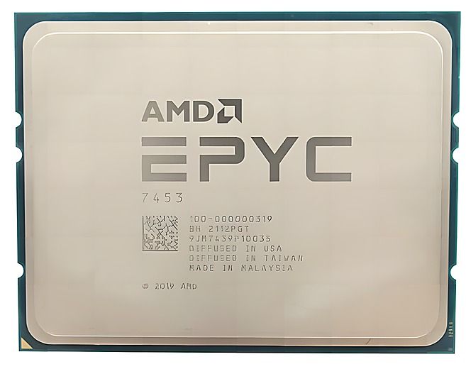 AMD EPYC 7453 28C 56T 2.75GHz to 3.45GHz Socket SP3 Milan 7NM 64MB 225W Mar 2021