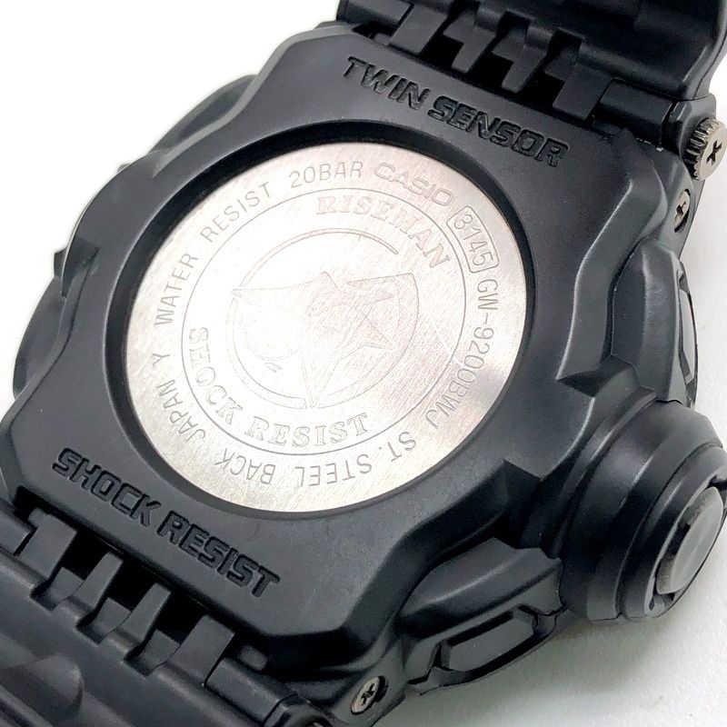 G-SHOCK ジーショック GW-9200BWJ-1 RISEMAN Garish Black 電波ソーラー ツインセンサー マットブラック 2012年5月発売 G-SHOCK ジーショック GW-9200BWJ-1 RISEMAN Garish Black 電波
