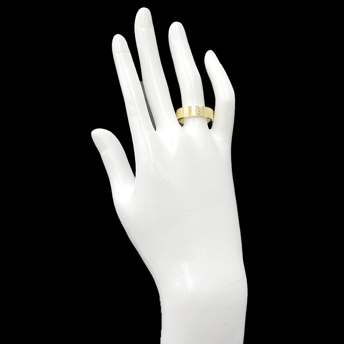 ダミアーニ DAMIANI アカデミア 16.5号 リング ダイヤ K18 YG イエロー