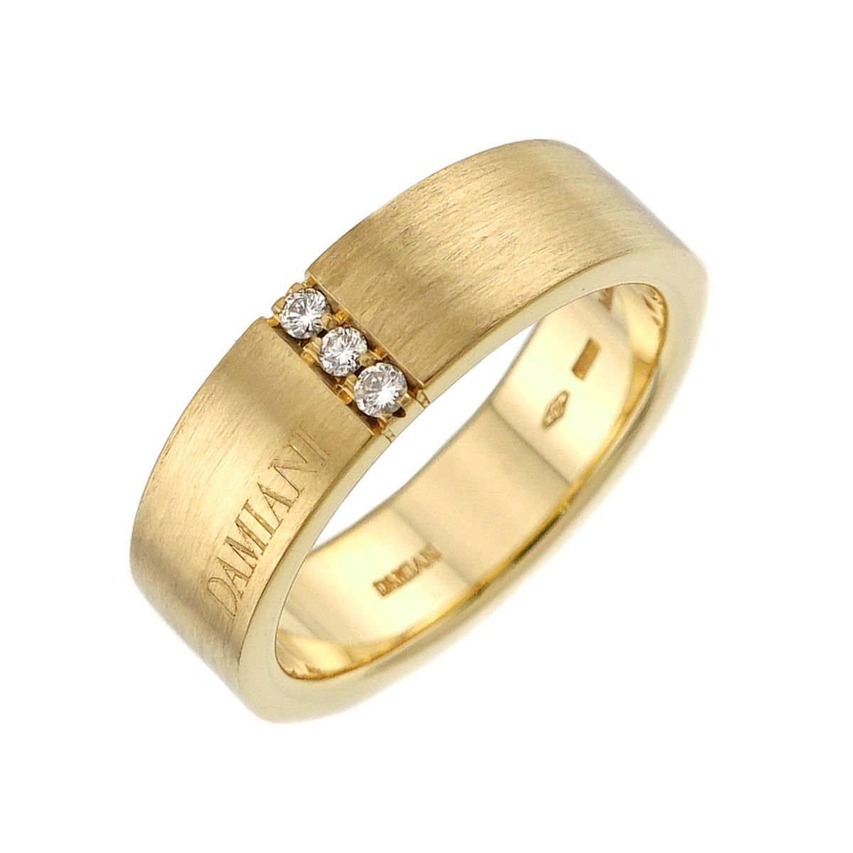 ダミアーニ DAMIANI アカデミア 16.5号 リング ダイヤ K18 YG イエローゴールド 750 指輪 Diamond Ring 90331477