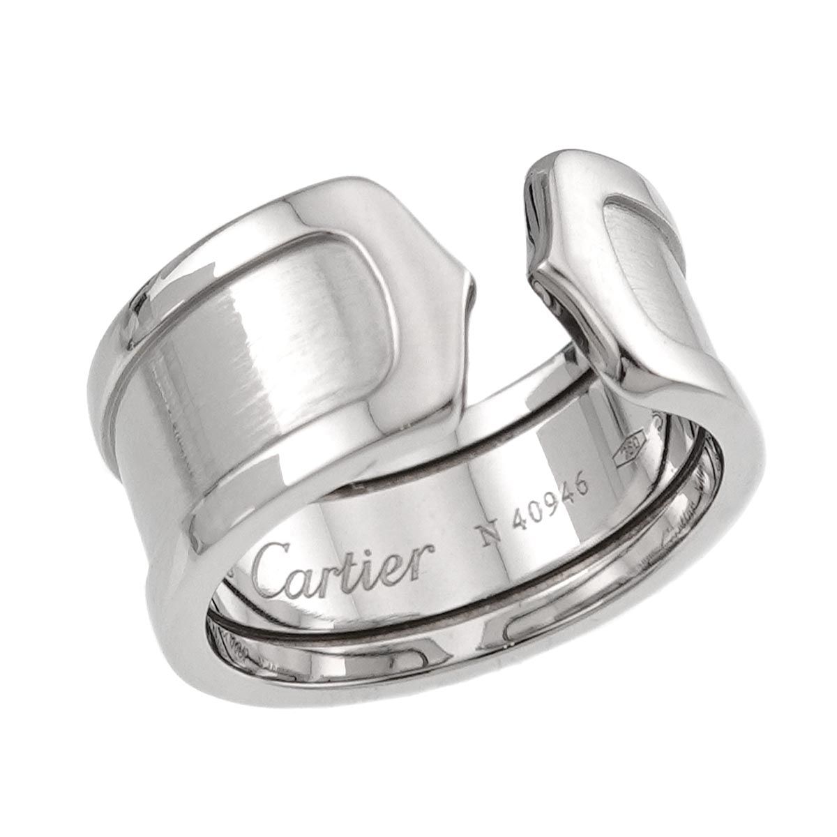 カルティエ Cartier C2 #54 リング K18 WG ホワイトゴールド 750 指輪