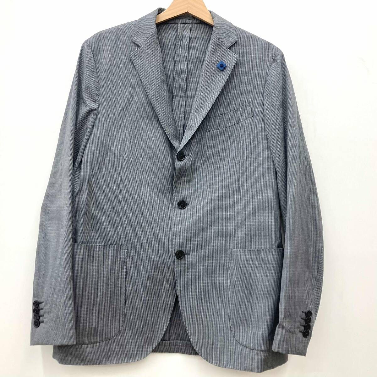 LARDINI ラルディーニ テーラードジャケット グレー チェック 12,257円