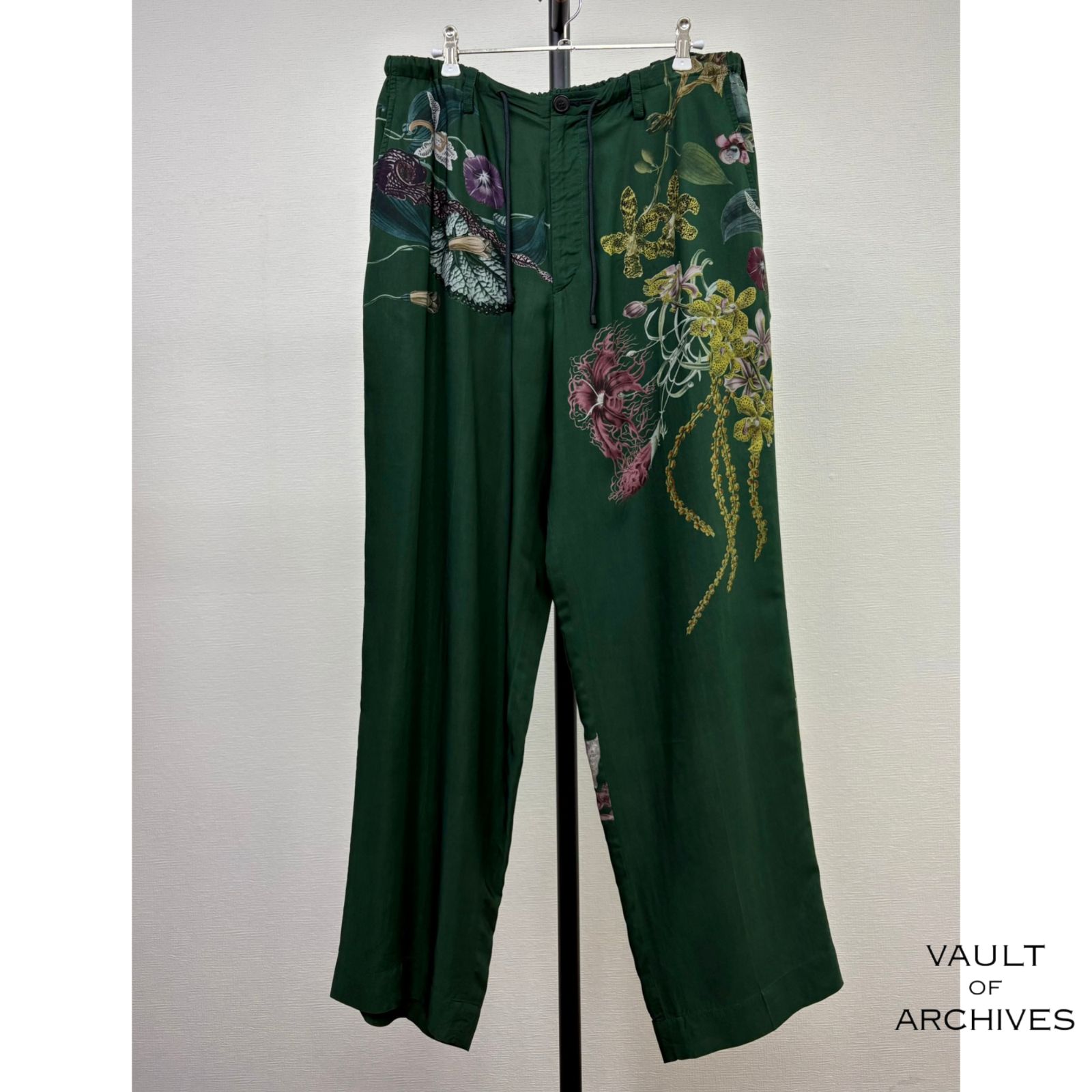 DRIES VAN NOTEN ドリスヴァンノッテン コットンイージーパンツ  グリーン 46 DRIES VAN NOTEN ドリスヴァンノッテン｜2023AW ボタニカルイージー