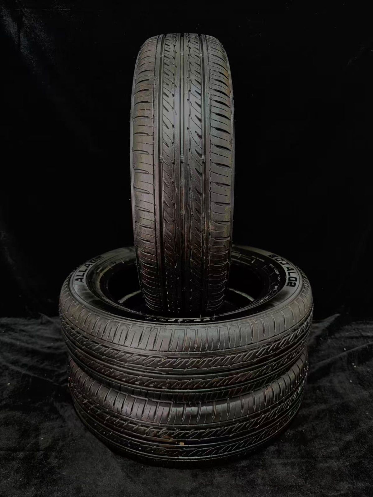 24年製　中古タイヤ3本セット　ALLAGE 155/65R14 75S 8分山　サマータイヤ