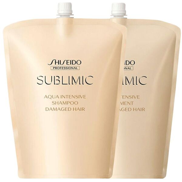 【セット】資生堂 サブリミック アクアインテンシブ シャンプー 1800mL + トリートメントD 1800g 詰め替え 13,875円