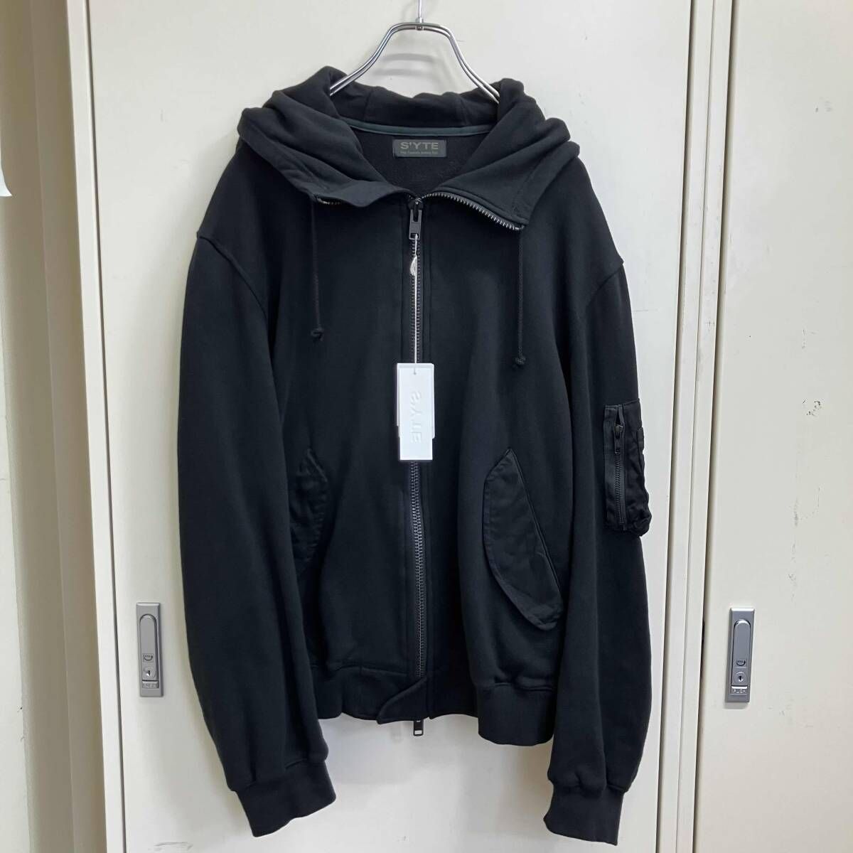 26SS SYTE WASHER HOOL GABARDINE ZIP-UP BLOUSON ブラック UM-T15-800 Size M サイト ヨウジヤマモト 40,508円