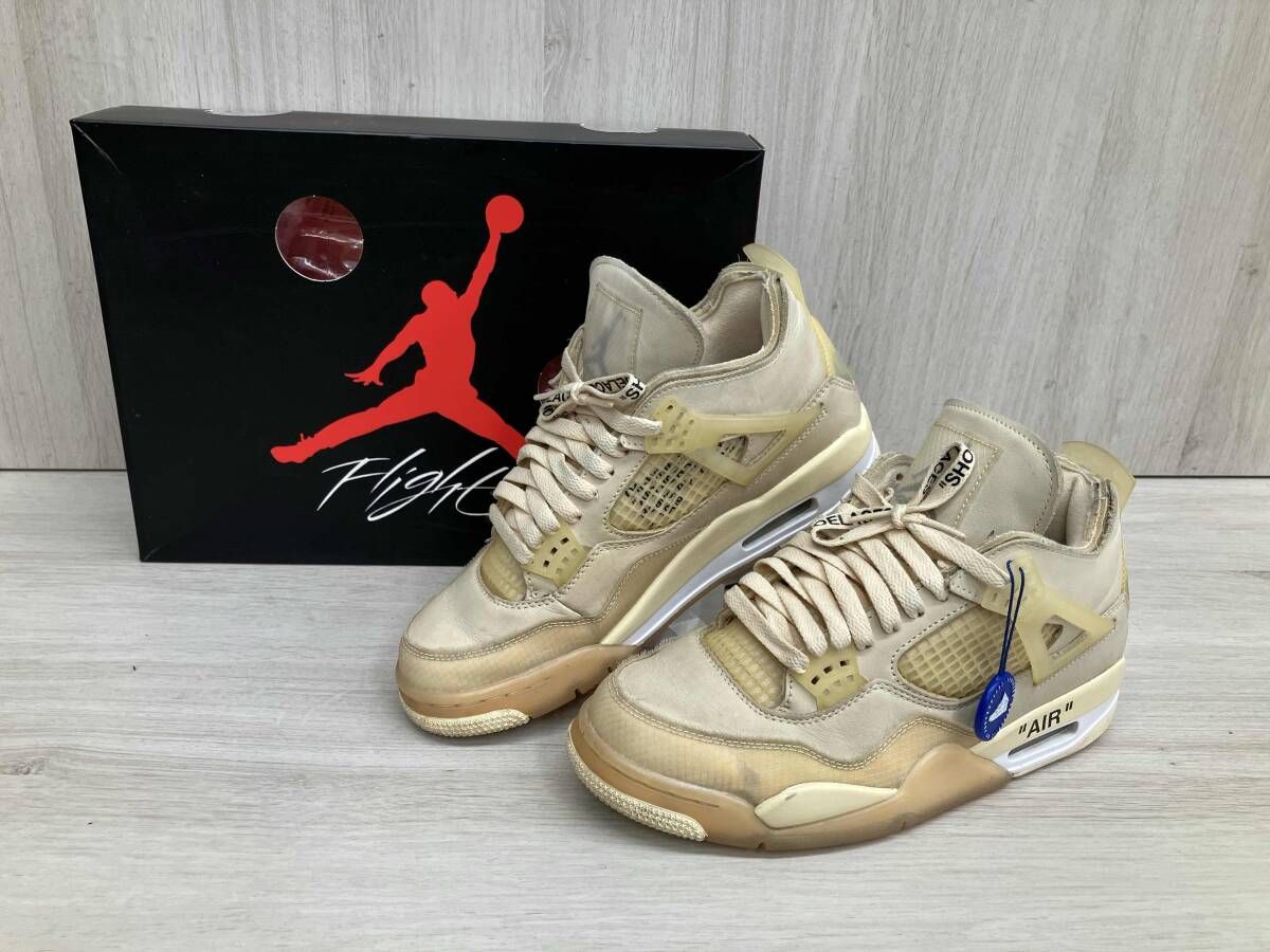 NIKE ナイキ × OFFWHITE AIR JORDA N スニーカー CV9388-100 サイズ 25.5cm オフホワイト 18,690円