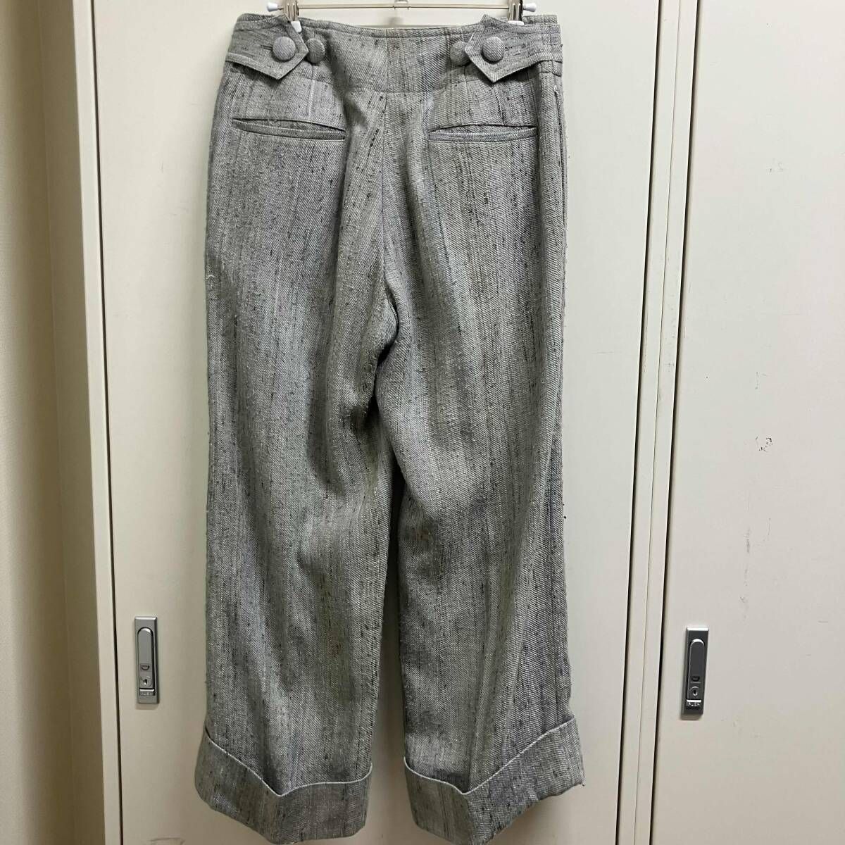 REGULATION yohji yamamoto long pants グレーカラーウールリネン