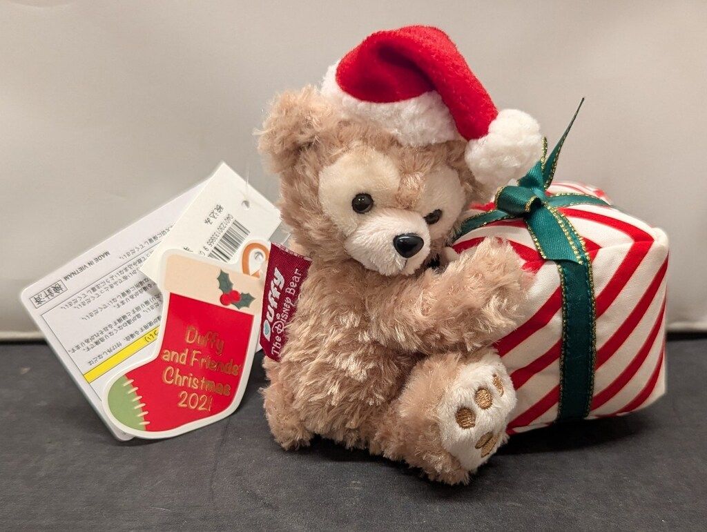 2021年クリスマス ウォームウィンターストーリータイム ぬいぐるみバッジ ぬいぐるみバッジ ダッフィー/2021クリスマス/ウォームウィンター