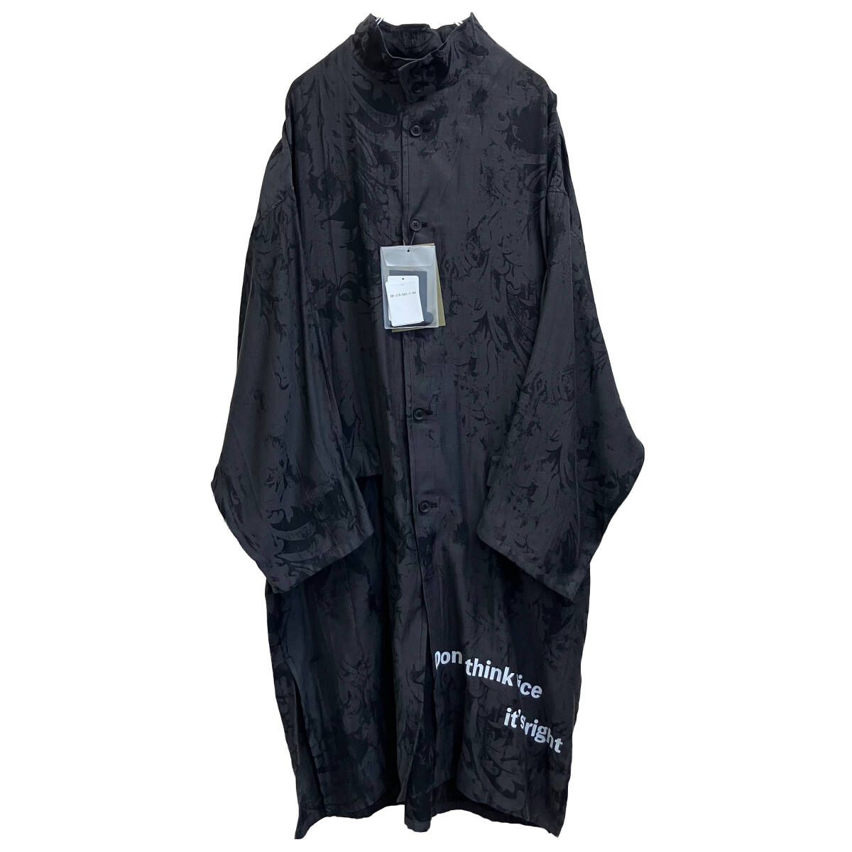 26SS YOHJI YAMAMOTO POUR HOMME JACQUARD MESSAGE PRINTED JACKET HK-J76-041 サイズM グレー系 ヨウジヤマモトプールオム 91,146円