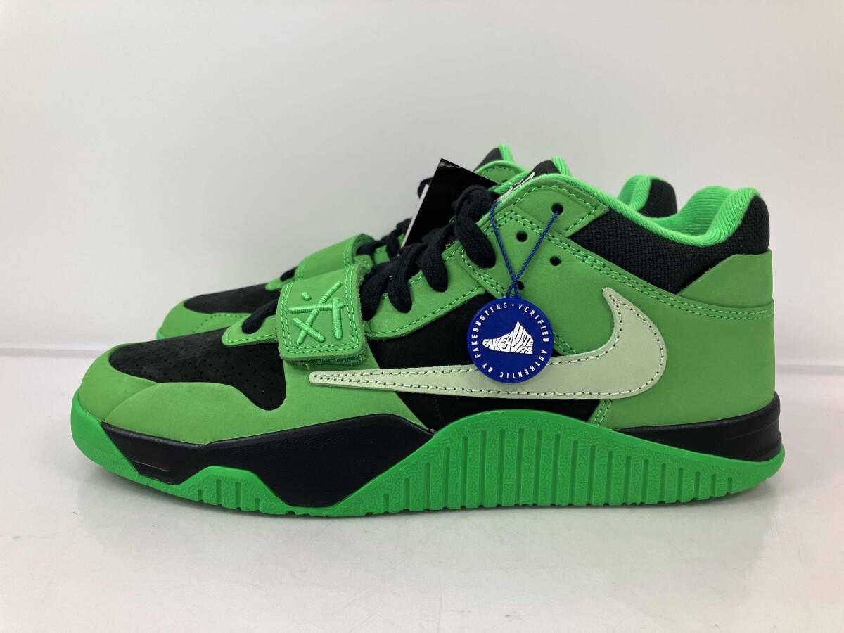 【タグ付き】【鑑定済み】NIKE ナイキ × Travis Scott Jordan Jumpman Jack CJ1 T-Rexx IM9113-300 グリーンスパーク スニーカー 27.0cm