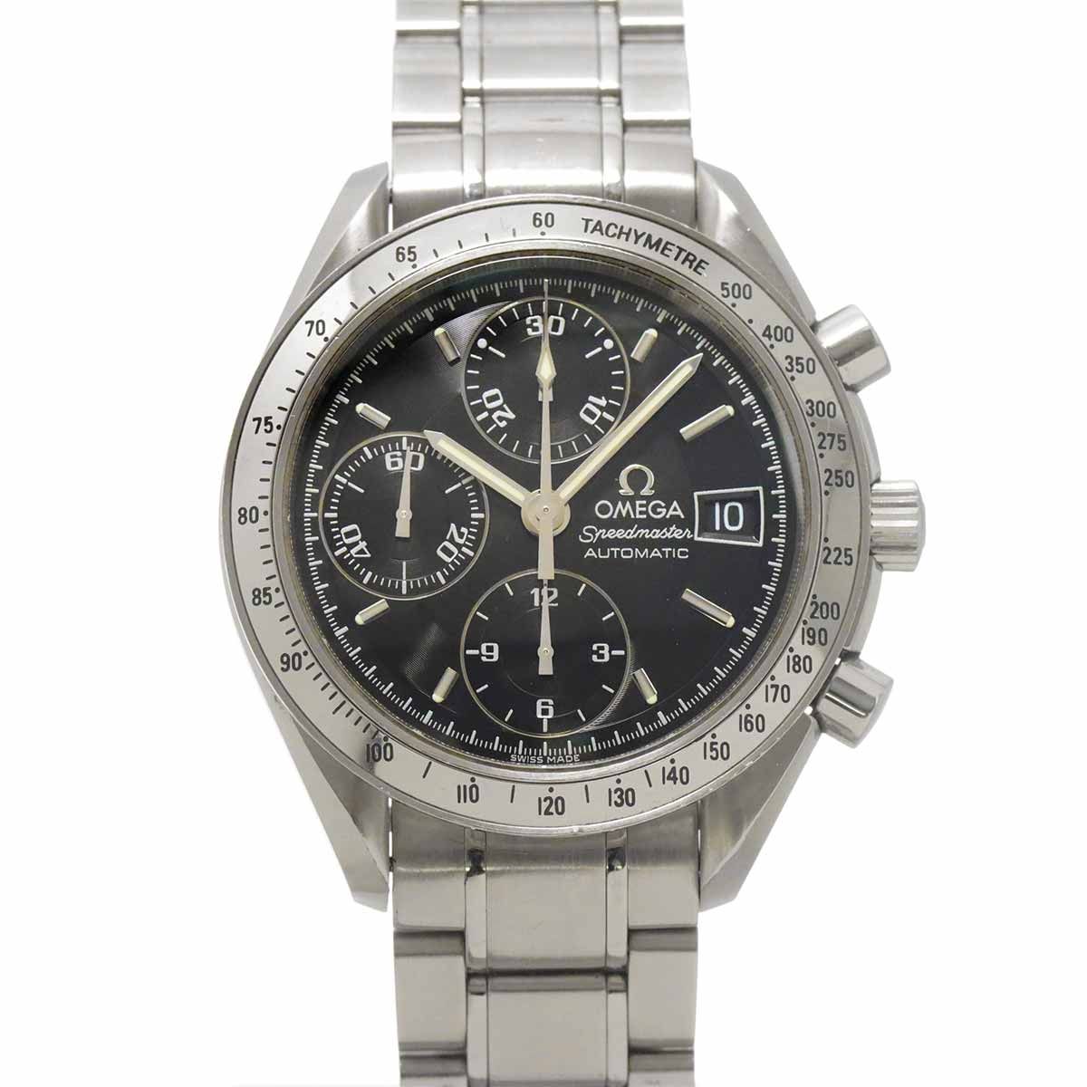 オメガ OMEGA スピードマスター デイト 3513 50 クロノグラフ メンズ 腕時計 ブラック オートマ 自動巻き Spedmaster 90335986