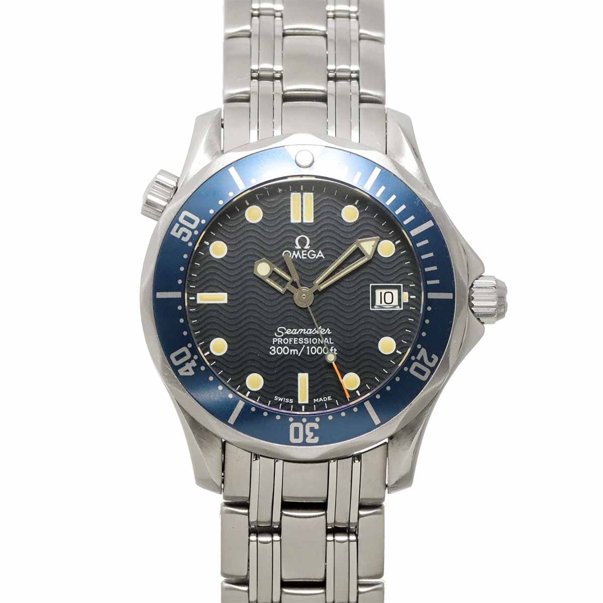 オメガ OMEGA シーマスター プロフェッショナル 2561 80 ボーイズ 腕時計 デイト ネイビー クォーツ ウォッチ Seamaster 90336083