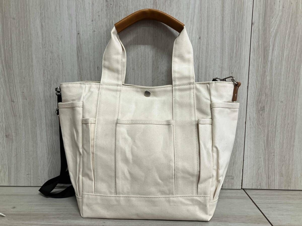 kAWANISHI KABAN カワニシカバン トートバック 生成り ショルダー別物トートバッグ