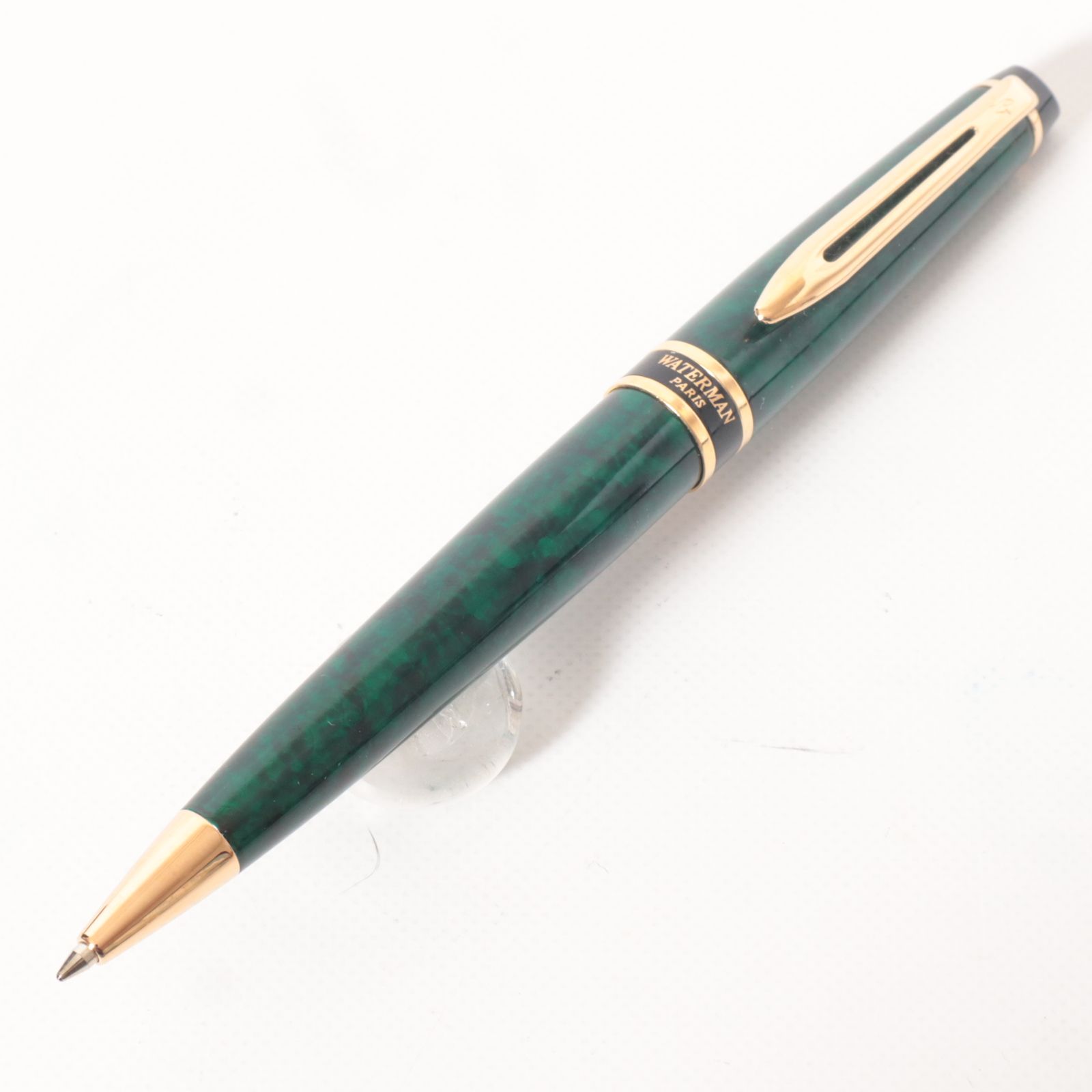 Waterman ボールペン グリーンマーブル ウォーターマン エキスパートII ボールペン シャープペンシル 2本