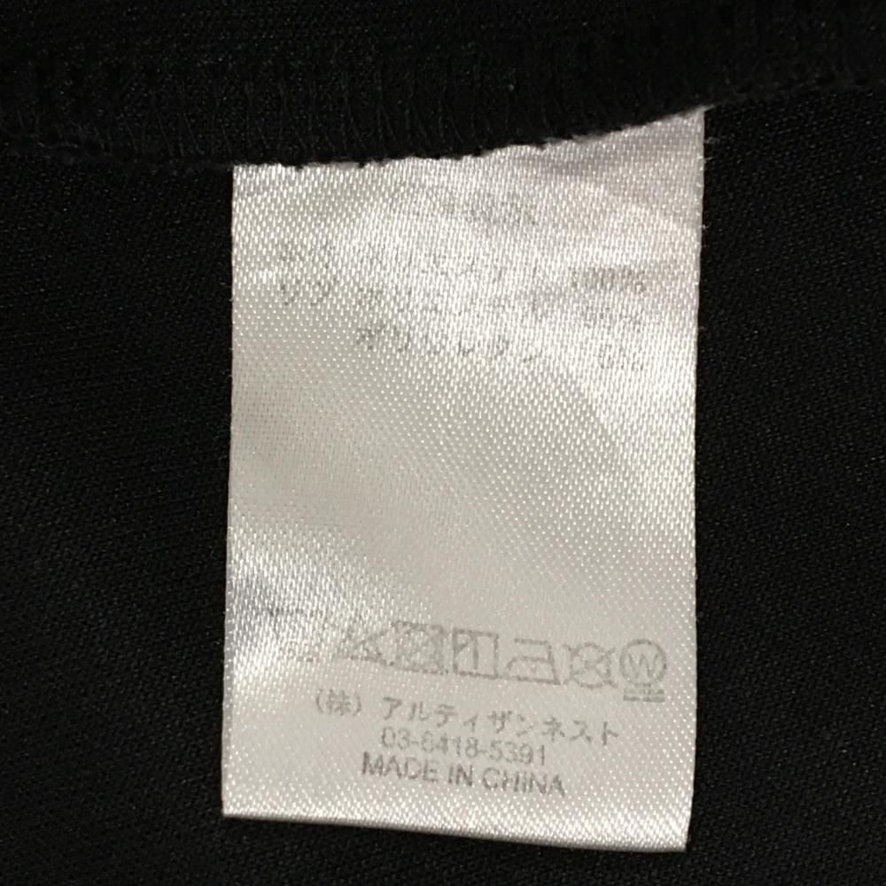 美品】レザレクション 半袖ポロシャツ 黒×レッド メンズ XL ゴルフ