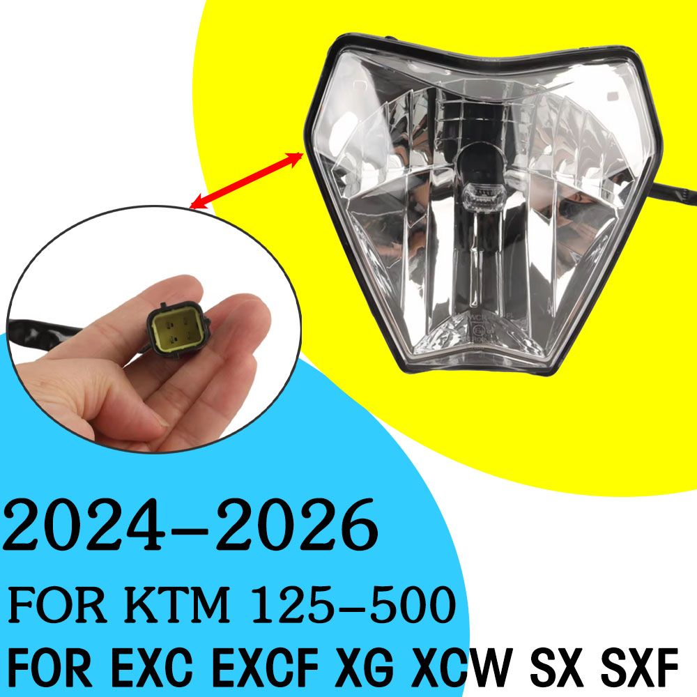 KTM 125/250/300/350/450/500 EXC/XC/XCW/SX/SXF 2024-2026 LEDヘッドライト
