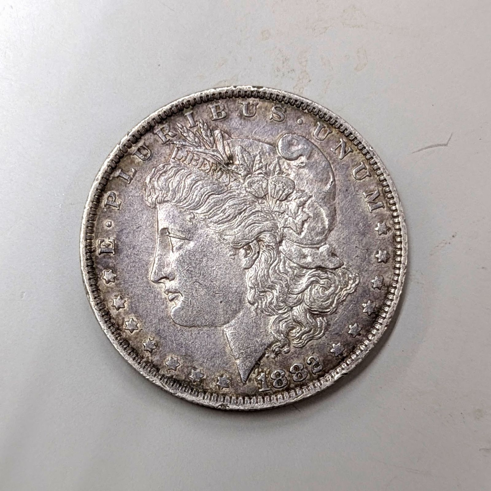 1882-O モルガンダラー アメリカ1ドル銀貨 - メルカリ