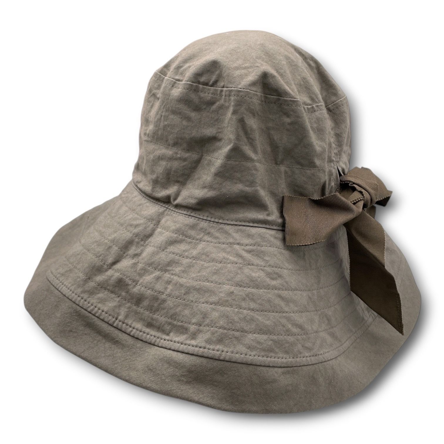 新品 未使用 タグ付き CA4LA カシラ LAUNDRY RIBBON M 折りたためるハット 帽子 コットン 綿 TKU00329 灰色 グレー ワンサイズ レディース 通年 ゴーゴー古着マルイ北千住店 31 No.2758 6,570円