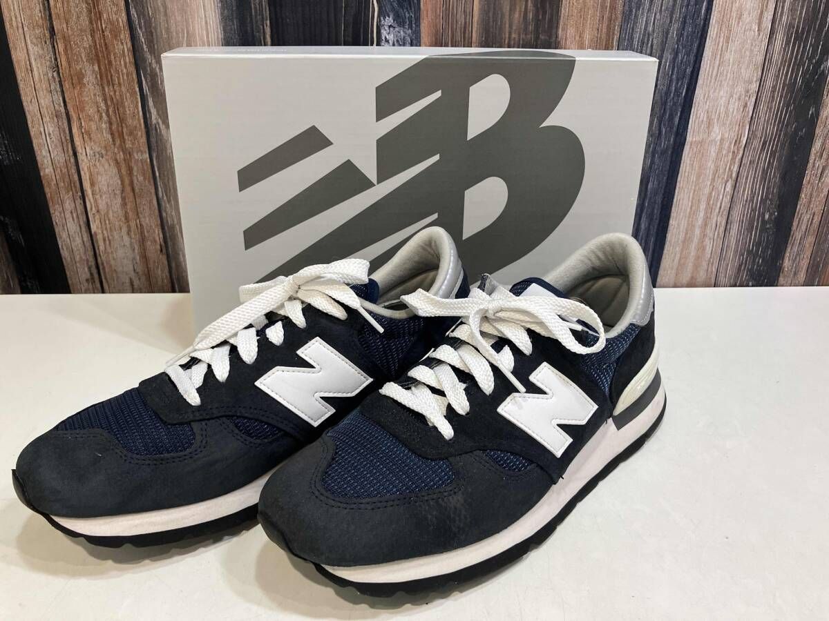 NEW BALANCE NEW BALANCE M990NV1 SNEAKER SHOES SIZE 28.5 COLOR NAVY