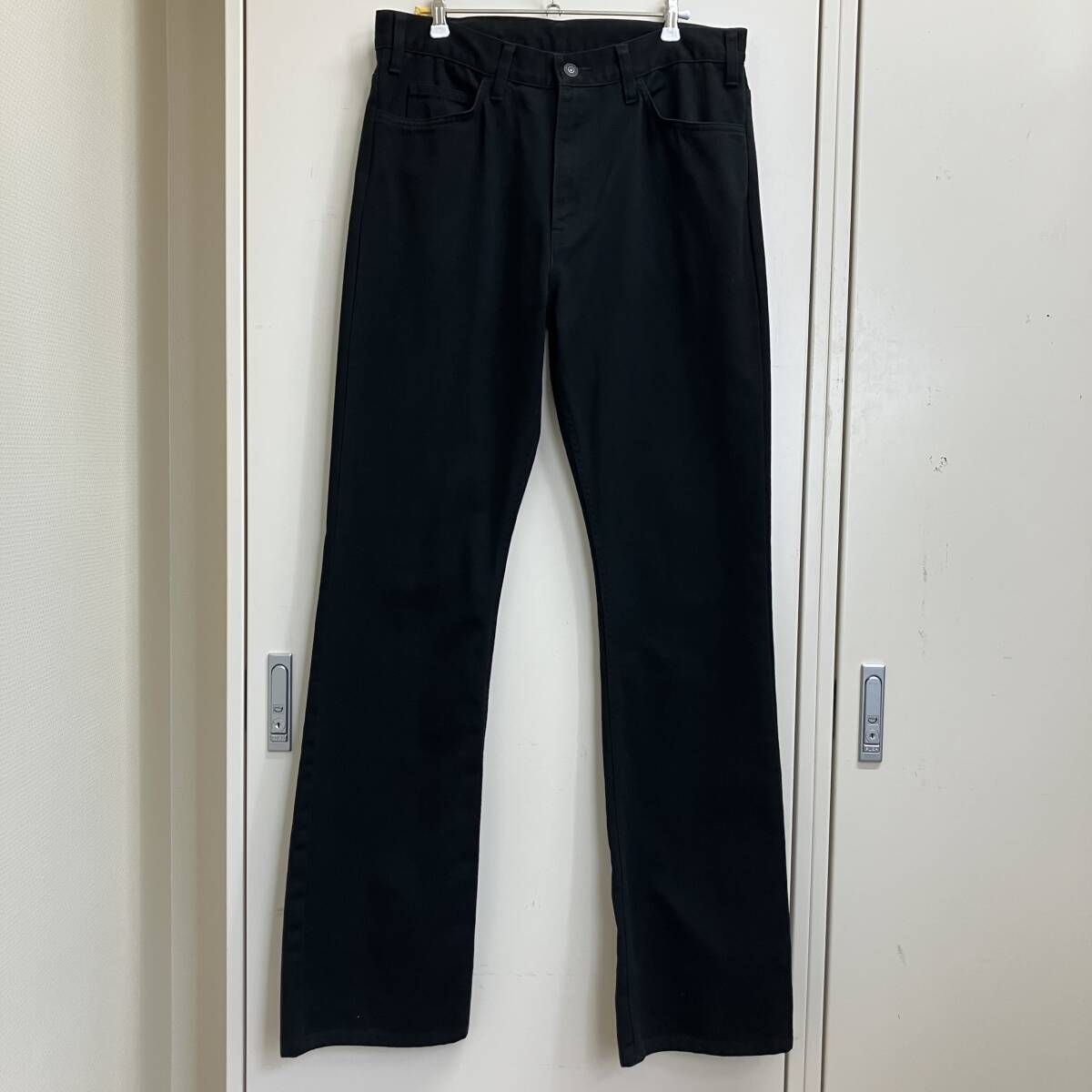 25AW Y's for men × MASSES COTTON KATSURAGI BOOT CUT PANTS ML-P94-047 サイズ2 ブラック ワイズフォーメン x マシス